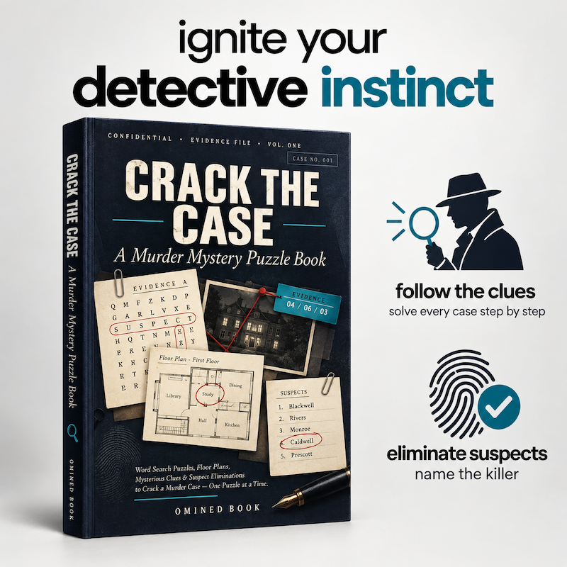 Crack The Case - A murder Mystery Puzzle Book