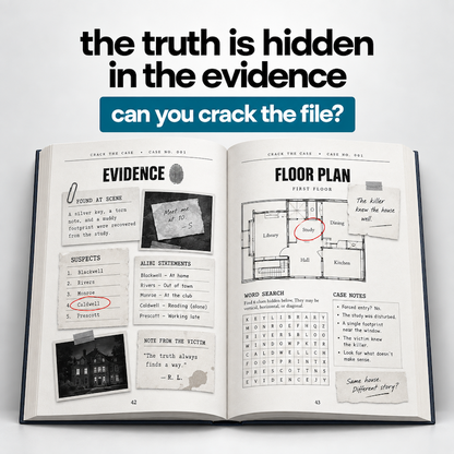 Crack The Case - A murder Mystery Puzzle Book