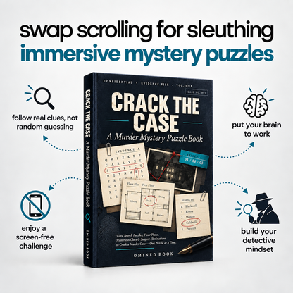Crack The Case - A murder Mystery Puzzle Book