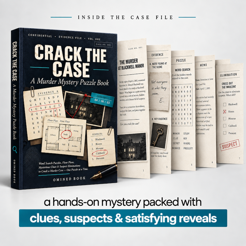 Crack The Case - A murder Mystery Puzzle Book